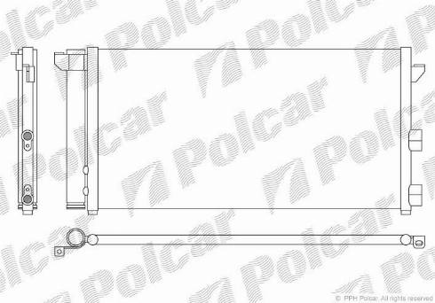 Polcar 3003K8C1 - Кондензатор, климатизация vvparts.bg