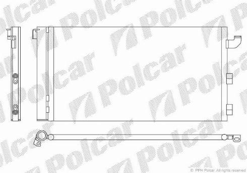 Polcar 3003K8C2 - Кондензатор, климатизация vvparts.bg