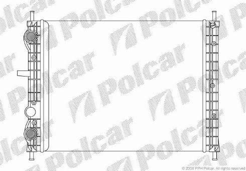 Polcar 3019085X - Радиатор, охлаждане на двигателя vvparts.bg