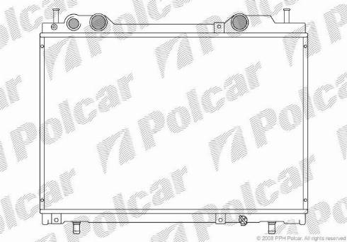 Polcar 301908-8 - Радиатор, охлаждане на двигателя vvparts.bg