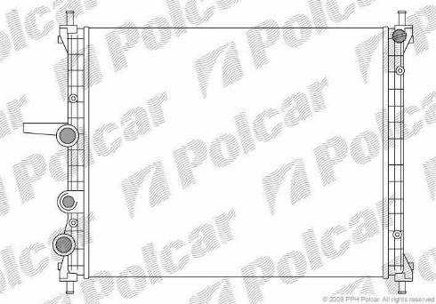 Polcar 3018089X - Радиатор, охлаждане на двигателя vvparts.bg