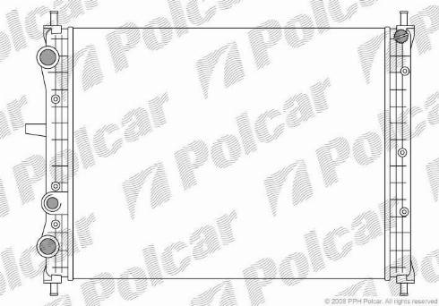 Polcar 3018083X - Радиатор, охлаждане на двигателя vvparts.bg