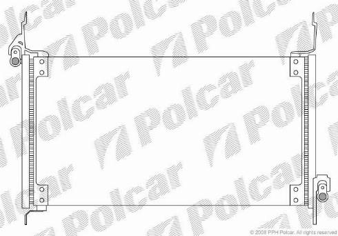 Polcar 3018K85X - Кондензатор, климатизация vvparts.bg