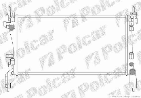 Polcar 308508-1 - Радиатор, охлаждане на двигателя vvparts.bg