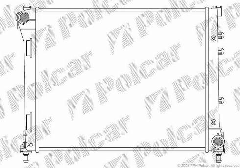 Polcar 3035083X - Радиатор, охлаждане на двигателя vvparts.bg