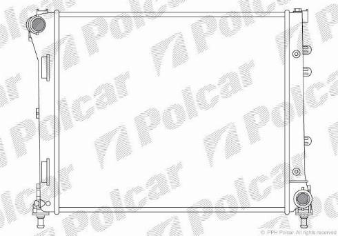 Polcar 303508-3 - Радиатор, охлаждане на двигателя vvparts.bg