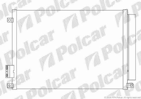 Polcar 3035K81X - Кондензатор, климатизация vvparts.bg