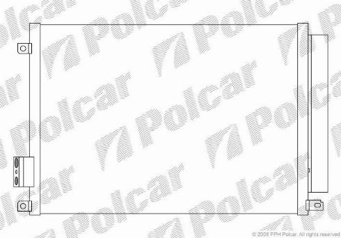 Polcar 3035K8C1 - Кондензатор, климатизация vvparts.bg