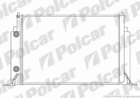 Polcar 3030083X - Радиатор, охлаждане на двигателя vvparts.bg