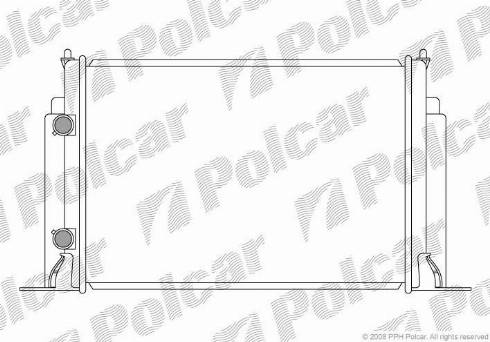 Polcar 303008-3 - Радиатор, охлаждане на двигателя vvparts.bg