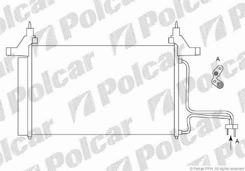 Polcar 3030K81X - Кондензатор, климатизация vvparts.bg