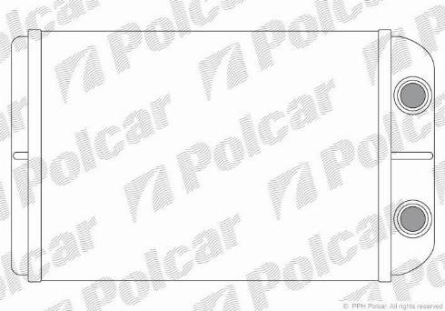 Polcar 3030N8-1 - Топлообменник, отопление на вътрешното пространство vvparts.bg