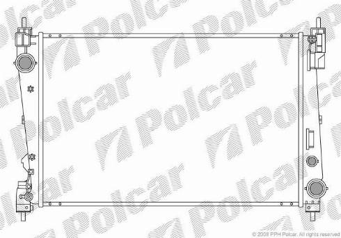 Polcar 3024082X - Радиатор, охлаждане на двигателя vvparts.bg