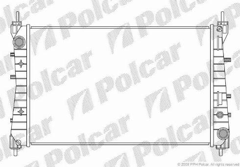 Polcar 3025082X - Радиатор, охлаждане на двигателя vvparts.bg