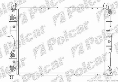 Polcar 3026085X - Радиатор, охлаждане на двигателя vvparts.bg