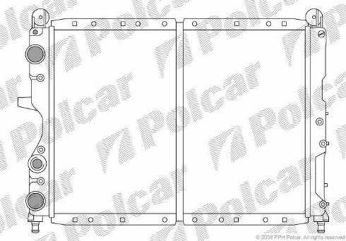 Polcar 302608-5 - Радиатор, охлаждане на двигателя vvparts.bg