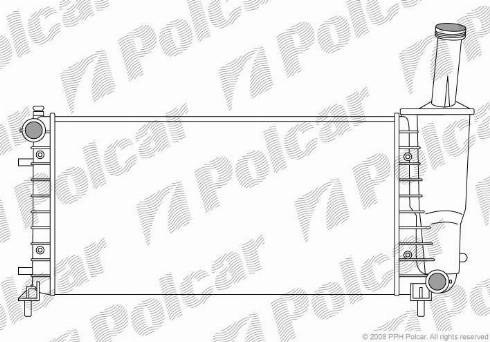 Polcar 3023082X - Радиатор, охлаждане на двигателя vvparts.bg