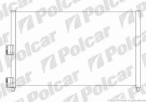 Polcar 3023K83X - Кондензатор, климатизация vvparts.bg