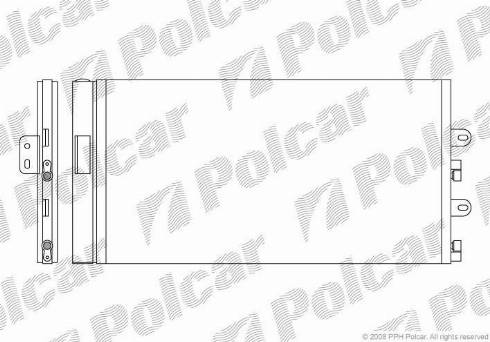 Polcar 3023K82X - Кондензатор, климатизация vvparts.bg