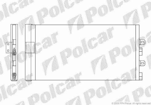 Polcar 3023K8C2 - Кондензатор, климатизация vvparts.bg