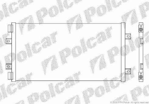 Polcar 3022K8C4 - Кондензатор, климатизация vvparts.bg