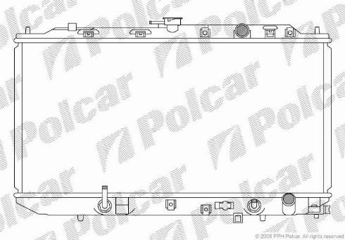 Polcar 380508-9 - Радиатор, охлаждане на двигателя vvparts.bg