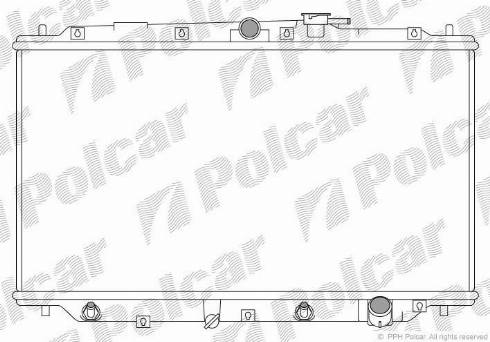 Polcar 382008-4 - Радиатор, охлаждане на двигателя vvparts.bg