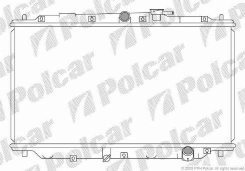 Polcar 382008-3 - Радиатор, охлаждане на двигателя vvparts.bg