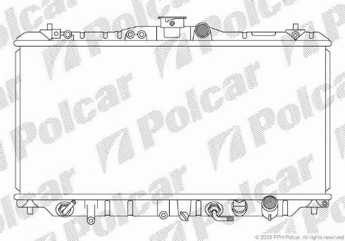 Polcar 382008-2 - Радиатор, охлаждане на двигателя vvparts.bg