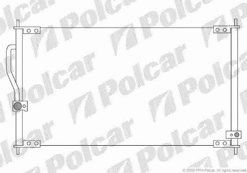 Polcar 3875K8C1 - Кондензатор, климатизация vvparts.bg