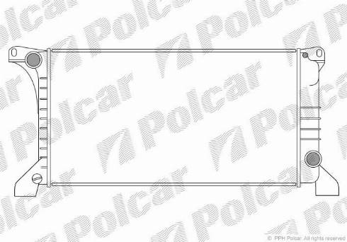 Polcar 324408-1 - Радиатор, охлаждане на двигателя vvparts.bg