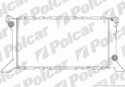 Polcar 324608-1 - Радиатор, охлаждане на двигателя vvparts.bg