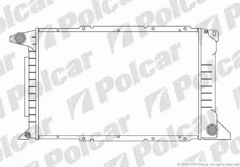 Polcar 324608-3 - Радиатор, охлаждане на двигателя vvparts.bg