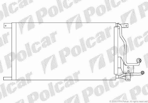 Polcar 3246K8B2 - Кондензатор, климатизация vvparts.bg