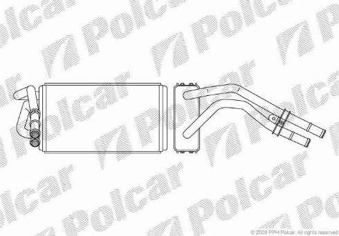 Polcar 3246N8-2 - Топлообменник, отопление на вътрешното пространство vvparts.bg