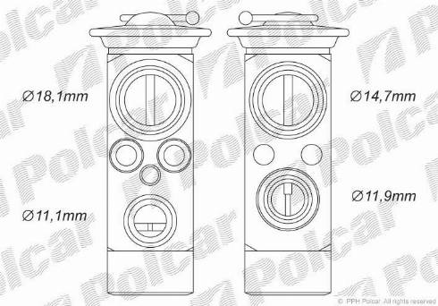 Polcar 3240KZ-1 - Разширителен клапан, климатизация vvparts.bg