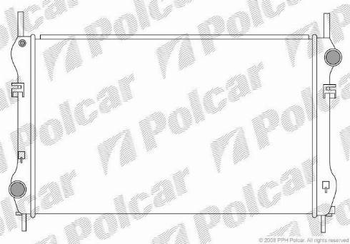 Polcar 324708-1 - Радиатор, охлаждане на двигателя vvparts.bg