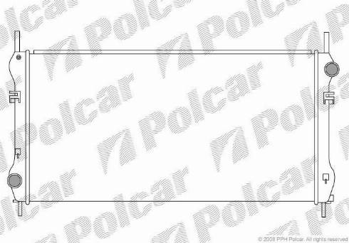 Polcar 3247082X - Радиатор, охлаждане на двигателя vvparts.bg