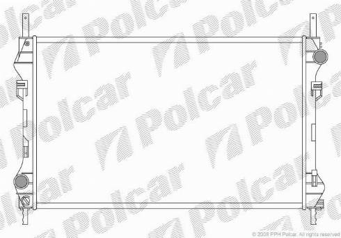 Polcar 324708A1 - Радиатор, охлаждане на двигателя vvparts.bg
