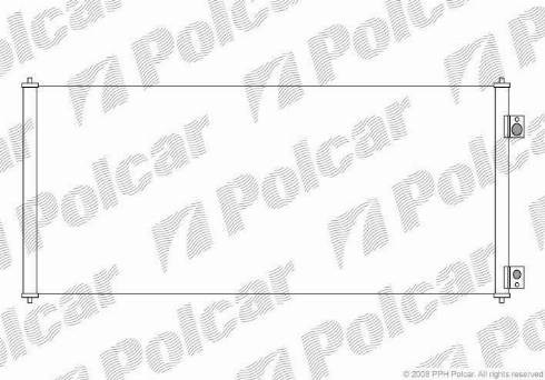 Polcar 3247K8C1 - Кондензатор, климатизация vvparts.bg