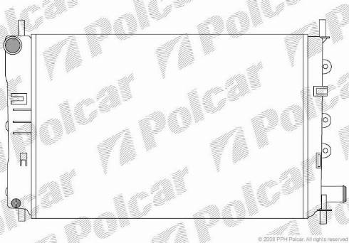 Polcar 3206084X - Радиатор, охлаждане на двигателя vvparts.bg