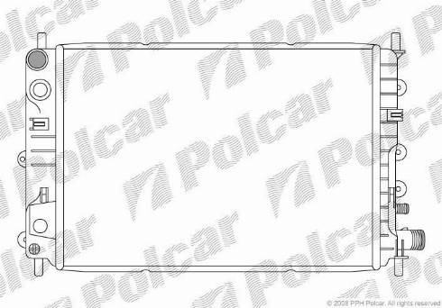 Polcar 3206083X - Радиатор, охлаждане на двигателя vvparts.bg