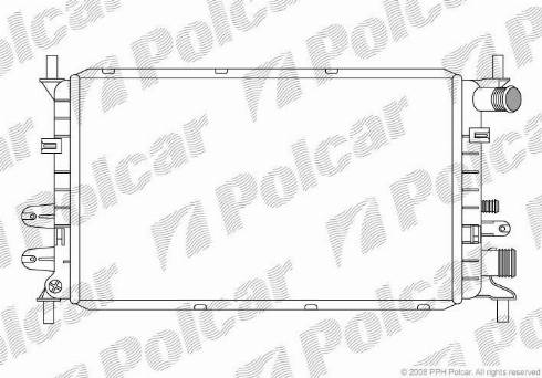 Polcar 3206082X - Радиатор, охлаждане на двигателя vvparts.bg