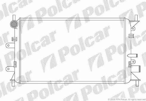 Polcar 320608A1 - Радиатор, охлаждане на двигателя vvparts.bg