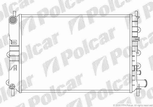 Polcar 320608A3 - Радиатор, охлаждане на двигателя vvparts.bg