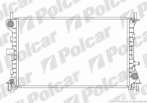 Polcar 3201084X - Радиатор, охлаждане на двигателя vvparts.bg
