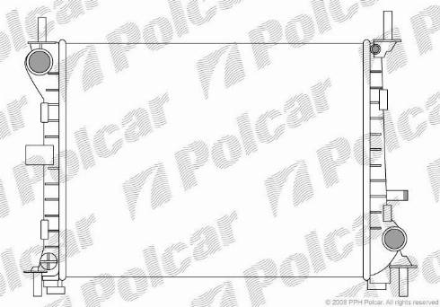 Polcar 3201081X - Радиатор, охлаждане на двигателя vvparts.bg