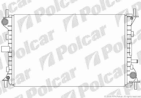 Polcar 3201083X - Радиатор, охлаждане на двигателя vvparts.bg