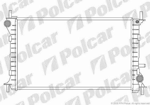 Polcar 3201082X - Радиатор, охлаждане на двигателя vvparts.bg