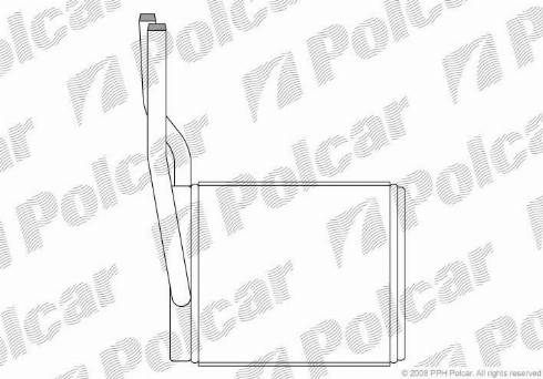 Polcar 3201N81X - Топлообменник, отопление на вътрешното пространство vvparts.bg